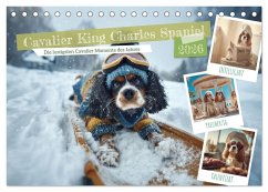 Cavalier King Charles Spaniel. Die lustigsten Cavalier Momente des Jahres. (Tischkalender 2026 DIN A5 quer), CALVENDO Monatskalender Cavalier King Charles Spaniel. Die lustigsten Cavalier Momente des Jahres. (Tischkalender 2026 DIN A5 quer), CALVENDO Monatskalender