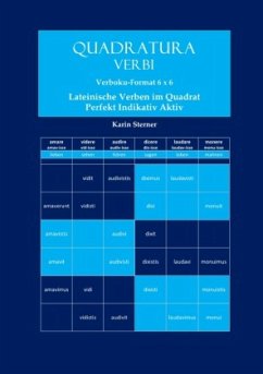 Quadratura Verbi: Lateinische Verben im Quadrat. Verbokuformat 6x6. Perfekt Aktiv Indikativ