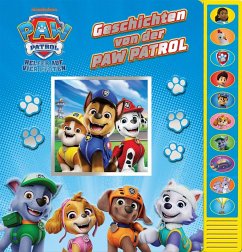 Cover PAW Patrol - Geschichten von der PAW Patrol - Pappbilderbuch zum Vorlesen - Soundbuch mit 10 lustigen Geräuschen