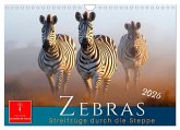 Zebras - Streifzüge durch die Steppe (Wandkalender 2026 DIN A4 quer), CALVENDO Monatskalender