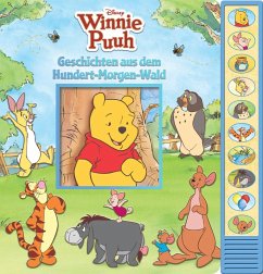 Cover Disney Winnie Puuh - Geschichten aus dem Hundert-Morgen-Wald - Pappbilderbuch zum Vorlesen - Soundbuch mit 10 Geräuschen