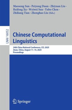 Cover Chinese Computational Linguistics (eBook, PDF)