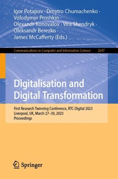 Digitalisation and Digital Transformation (eBook, PDF) Digitalisation and Digital Transformation (eBook, PDF)