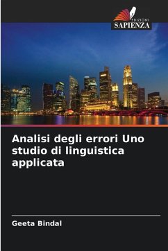 Cover Analisi degli errori Uno studio di linguistica applicata