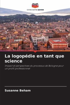 Cover La logopédie en tant que science