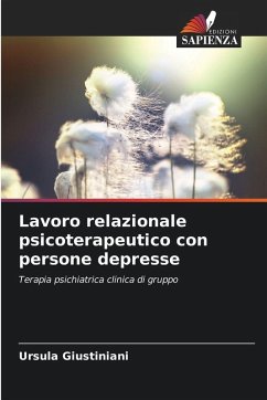 Cover Lavoro relazionale psicoterapeutico con persone depresse