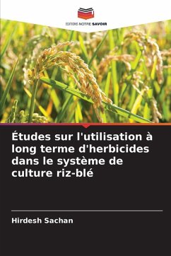 Cover Études sur l'utilisation à long terme d'herbicides dans le système de culture riz-blé