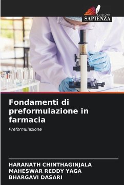 Cover Fondamenti di preformulazione in farmacia