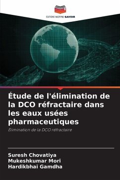 Cover Étude de l'élimination de la DCO réfractaire dans les eaux usées pharmaceutiques