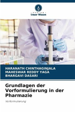 Cover Grundlagen der Vorformulierung in der Pharmazie