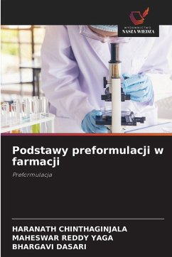 Cover Podstawy preformulacji w farmacji