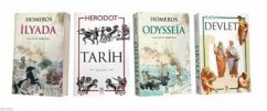 Tarih Seti 4 Kitap Takim - (Eflatun), Platon; Homeros; Herodotos