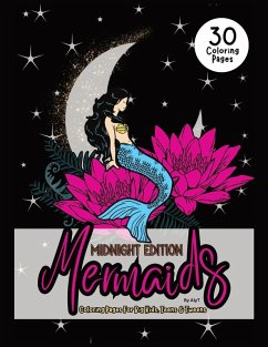 Cover Mermaids Midnight Edition Coloring Pages For Big Kids, Teens & Tweens