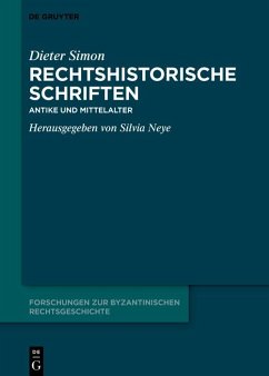 Rechtshistorische Schriften (eBook, PDF) - Simon, Dieter