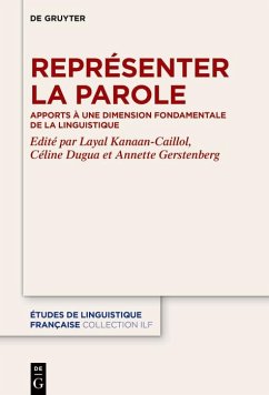 Cover Représenter la parole (eBook, ePUB)