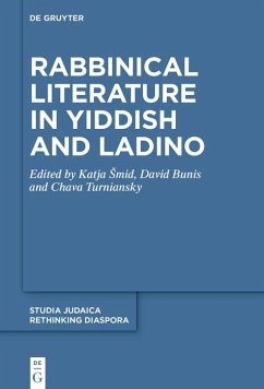 Cover Rabbinical Literature in Yiddish and Ladino (eBook, ePUB)