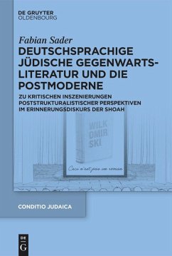 Cover Deutschsprachige jüdische Gegenwartsliteratur und die Postmoderne (eBook, ePUB)