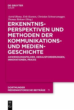 Cover Erkenntnisperspektiven und Methoden der Kommunikations- und Mediengeschichte (eBook, ePUB)