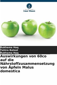 Cover Auswirkungen von 60co auf die Nährstoffzusammensetzung von Äpfeln Malus domestica