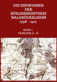 Die Einwohner der Bürgermeisterei Waldböckelheim 1798 - 1912 Die Einwohner der Bürgermeisterei Waldböckelheim 1798 - 1912