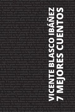 Cover 7 mejores cuentos - Vicente Blasco Ibáñez