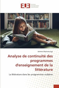 Analyse de continuité des programmes d'enseignement de la littérature - Maniratunga, Jérémie