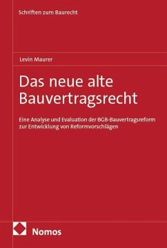 Cover Das neue alte Bauvertragsrecht