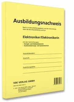 Cover Ausbildungsnachweis Elektroniker/Elektronikerin