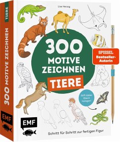 300 Motive zeichnen - Tiere - Herzog, Lise