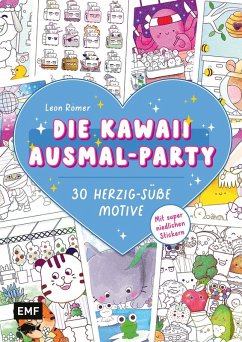 Cover Die Kawaii-Ausmal-Party - 30 herzig-süße Motive ausmalen