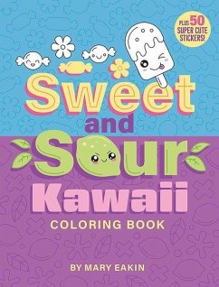 Cover Sweet & Sour Kawaii Coloring Book