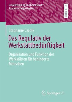 Cover Das Regulativ der Werkstattbedürftigkeit