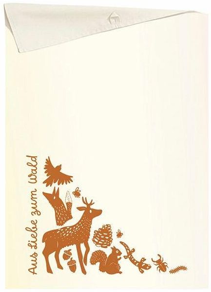 Geschirrtuch Tiere - Aus Liebe zum Wald