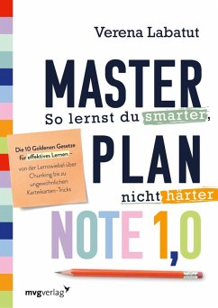Cover Masterplan Note 1,0 - So lernst du smarter, nicht härter (eBook, ePUB)