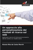 Un approccio alla personalizzazione dei risultati di ricerca sul web