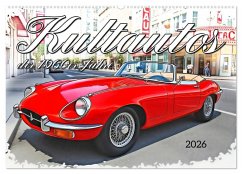 Cover Kultautos der 1960er Jahre (Wandkalender 2026 DIN A2 quer), CALVENDO Monatskalender