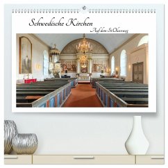 Schwedische Kirchen auf dem St.Olavsweg (hochwertiger Premium Wandkalender 2026 DIN A2 quer), Kunstdruck in Hochglanz Schwedische Kirchen auf dem St.Olavsweg (hochwertiger Premium Wandkalender 2026 DIN A2 quer), Kunstdruck in Hochglanz