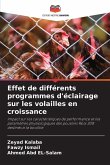Effet de différents programmes d'éclairage sur les volailles en croissance