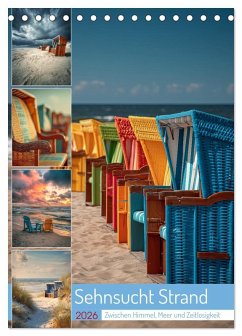 Sehnsucht Strand (Tischkalender 2026 DIN A5 hoch), CALVENDO Monatskalender