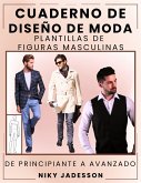 Cuaderno de Diseño de Moda Plantillas de Figuras Masculinas