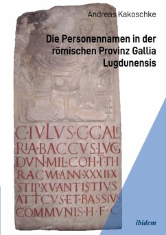 Cover Die Personennamen in der römischen Provinz Gallia Lugdunensis