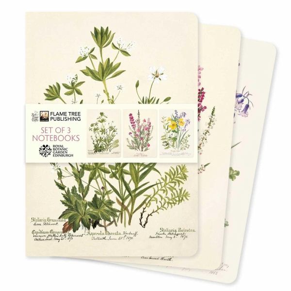 Royal Botanic Gardens Edinburgh Set of 3 Standard Notebooks
