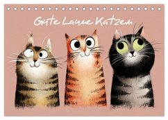Cover Gute Laune Katzen (Tischkalender 2026 DIN A5 quer), CALVENDO Monatskalender