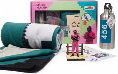 Cover Netflix Chill Kit Squid Game (Decke, Thermosflasche, Figur, Stickerheft), Geschenkset