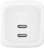 Belkin Ladegerät Dual USB-C 67W PD + PPS ,weiß WCH020kqWH