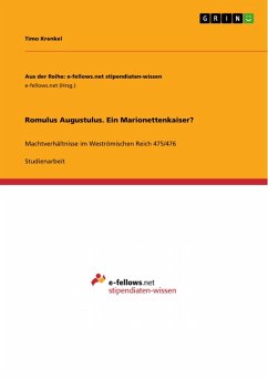 Cover Romulus Augustulus. Ein Marionettenkaiser? (eBook, PDF)