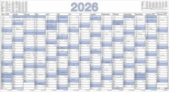 Cover Zettler Plakatkalender 15 Monate 1Stk. gerollt 2026 - Jahresplaner 140 x 77,7 cm aus Karton, 1 Seite mit Dezember Vorjahr bis Februar Folgejahr, Tages- & Arbeitstagezählung, FSC, gerollt