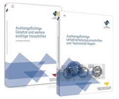Cover Das Aushangpflichten-Paket für das Gesundheitswesen - Aushangpflichtige Gesetze + Unfallverhütungsvorschriften