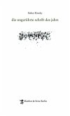 die ungerührte schrift des jahrs