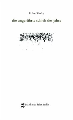 Cover die ungerührte schrift des jahrs